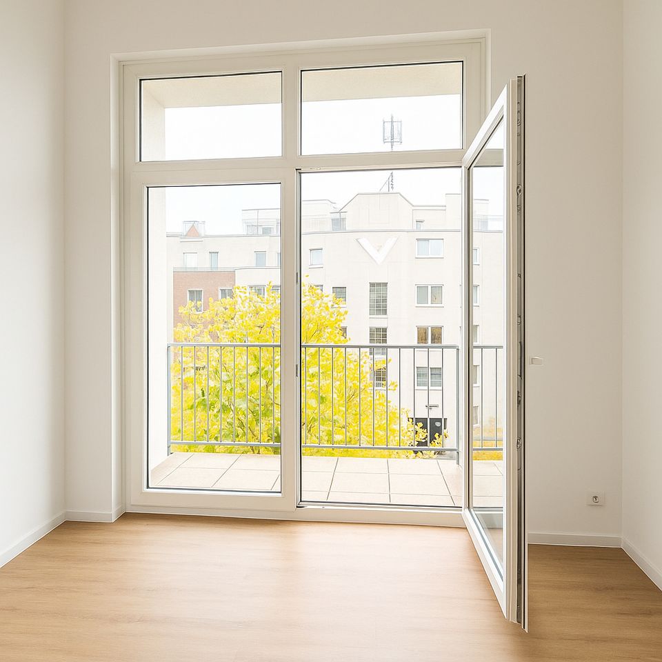 Schlafzimmer mit Balkonzugang